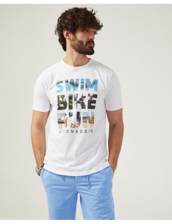 hottershop Altonadock Camiseta Blanca Swin Bike Run asturias