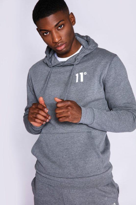 HOTTERSHOP 11 DEGREES Core Pullover Hoodie Charcoal Marl