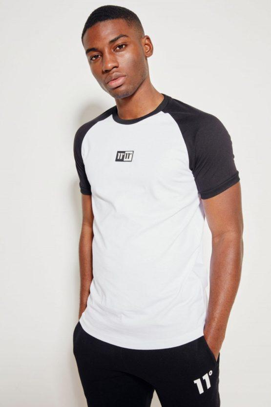 HOTTERSHOP 11 DEGREES Onyx Ringer T-Shirt Black White