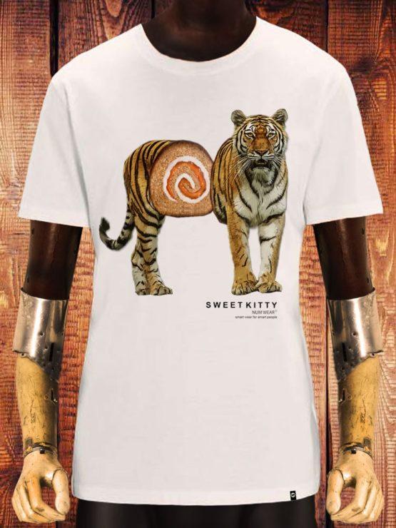 hottershop CAMISETA NUM WEAR SSWEET KITTY COLOR OFF WHITE