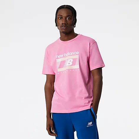 New Balance Camiseta NB Athletics Amplified Vibrant Pink