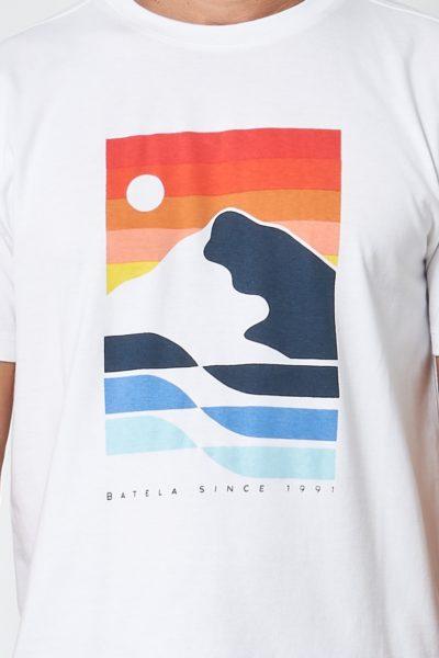 Batela Camiseta Mar y Tierra Blanco