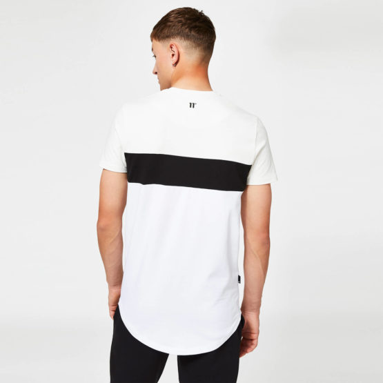 11 DEGREES Camiseta Panel Triple - Blanco / Blanco Coco / Negro