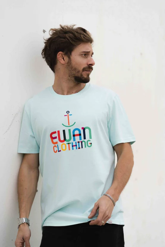 Ewan Camiseta Rainbow Baby Blue