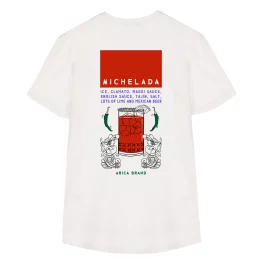 Arica Camiseta Michelada White Premium Trasera
