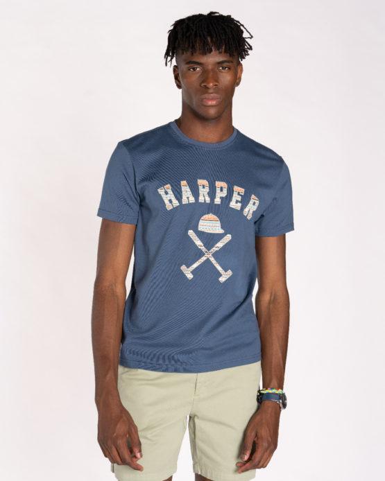 Harper&Neyer Camiseta Ethnic Azul Marino Denim