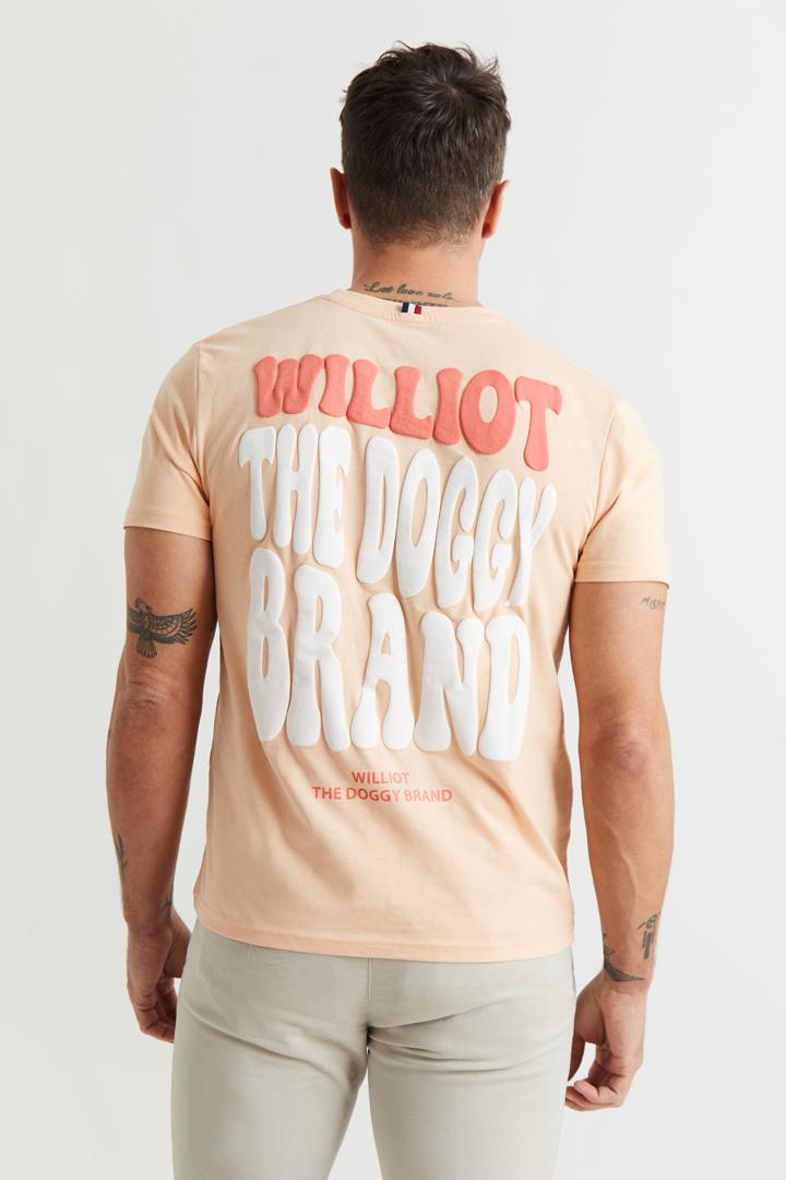 Williot Camiseta con diseño estampado 3D en la espalda Naranja