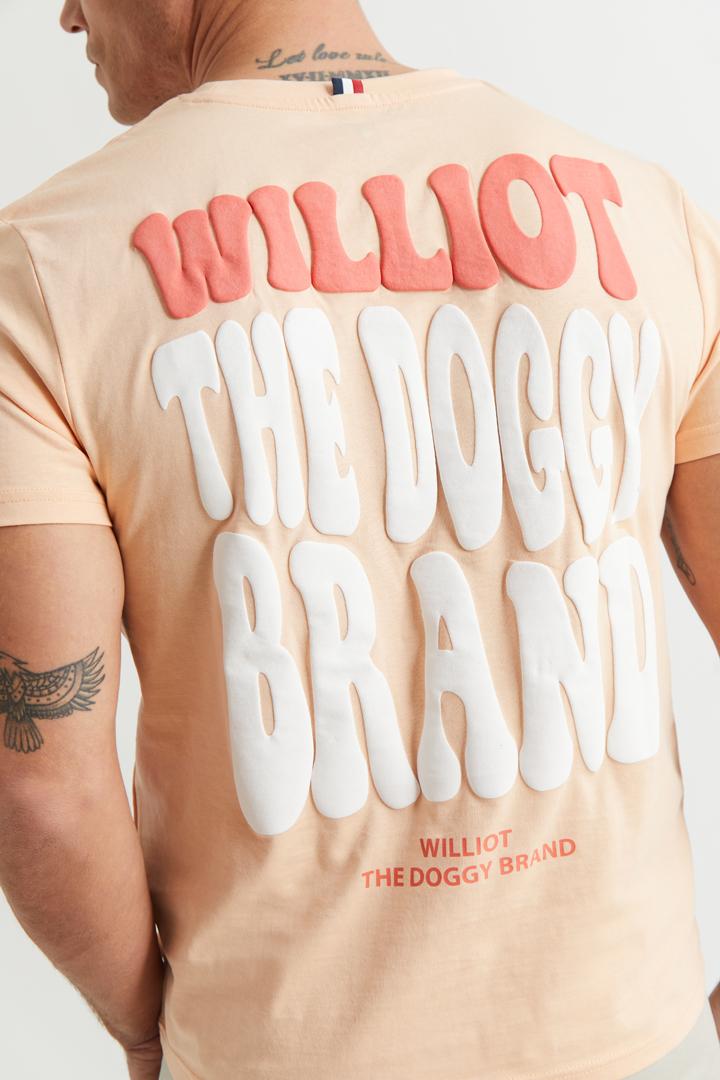 Williot Camiseta con diseño estampado 3D en la espalda Naranja - Imagen 2