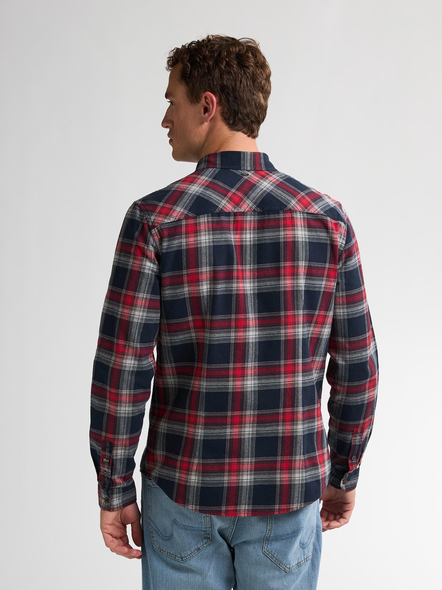 Camisa Cuadros Petrol Rojo Marino
