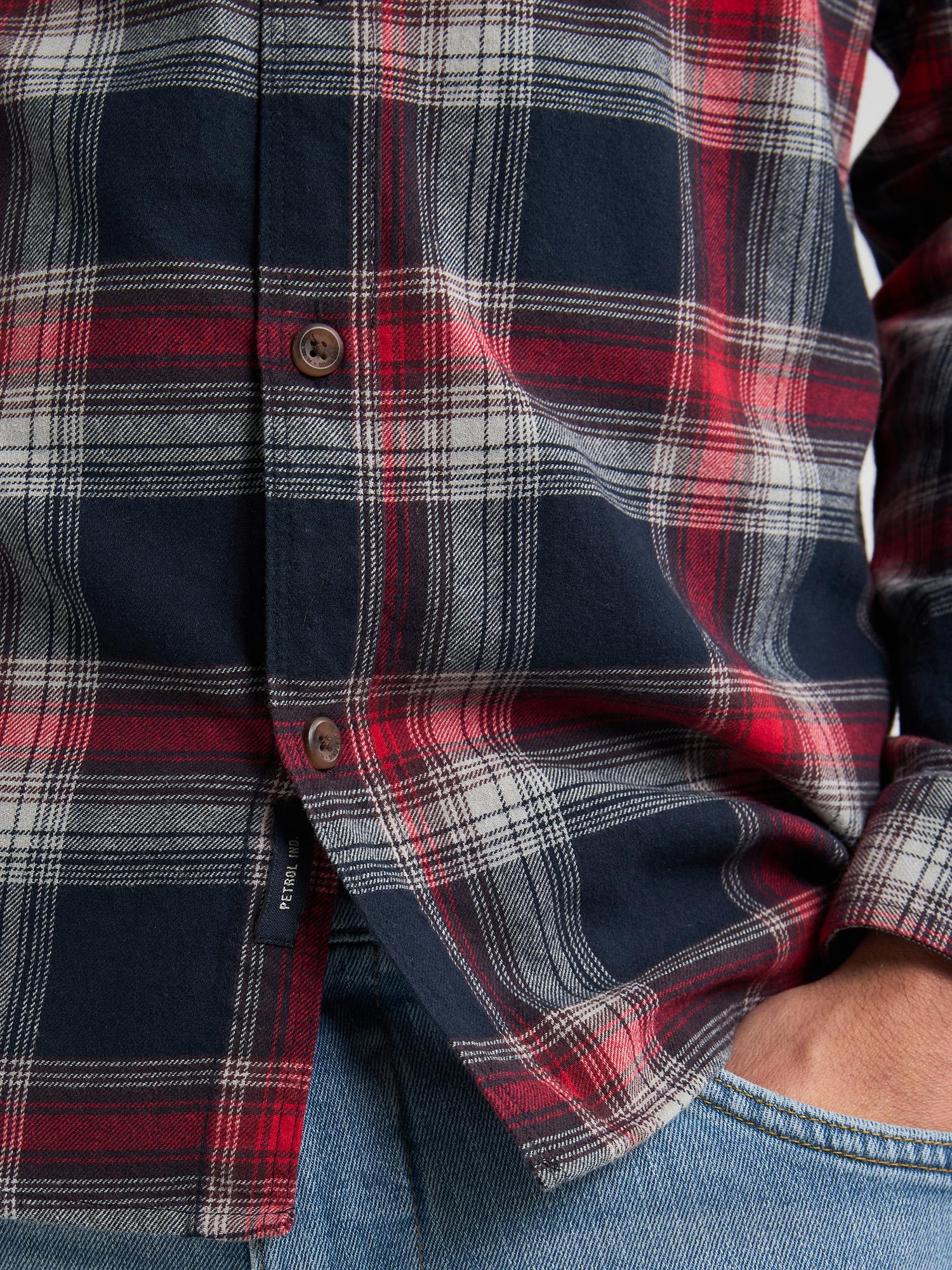 Camisa Cuadros Petrol Rojo Marino - Imagen 5