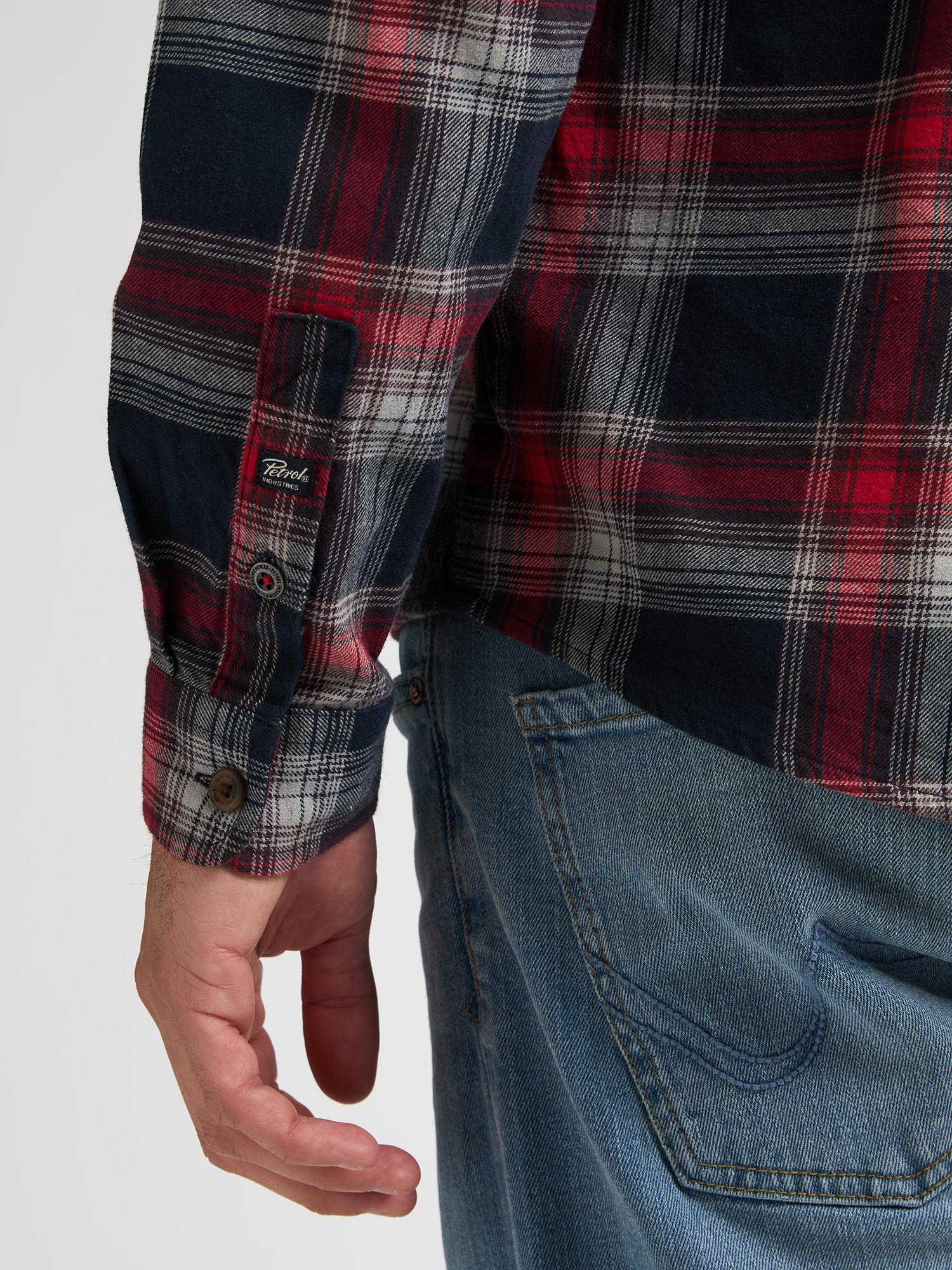 Camisa Cuadros Petrol Rojo Marino - Imagen 6