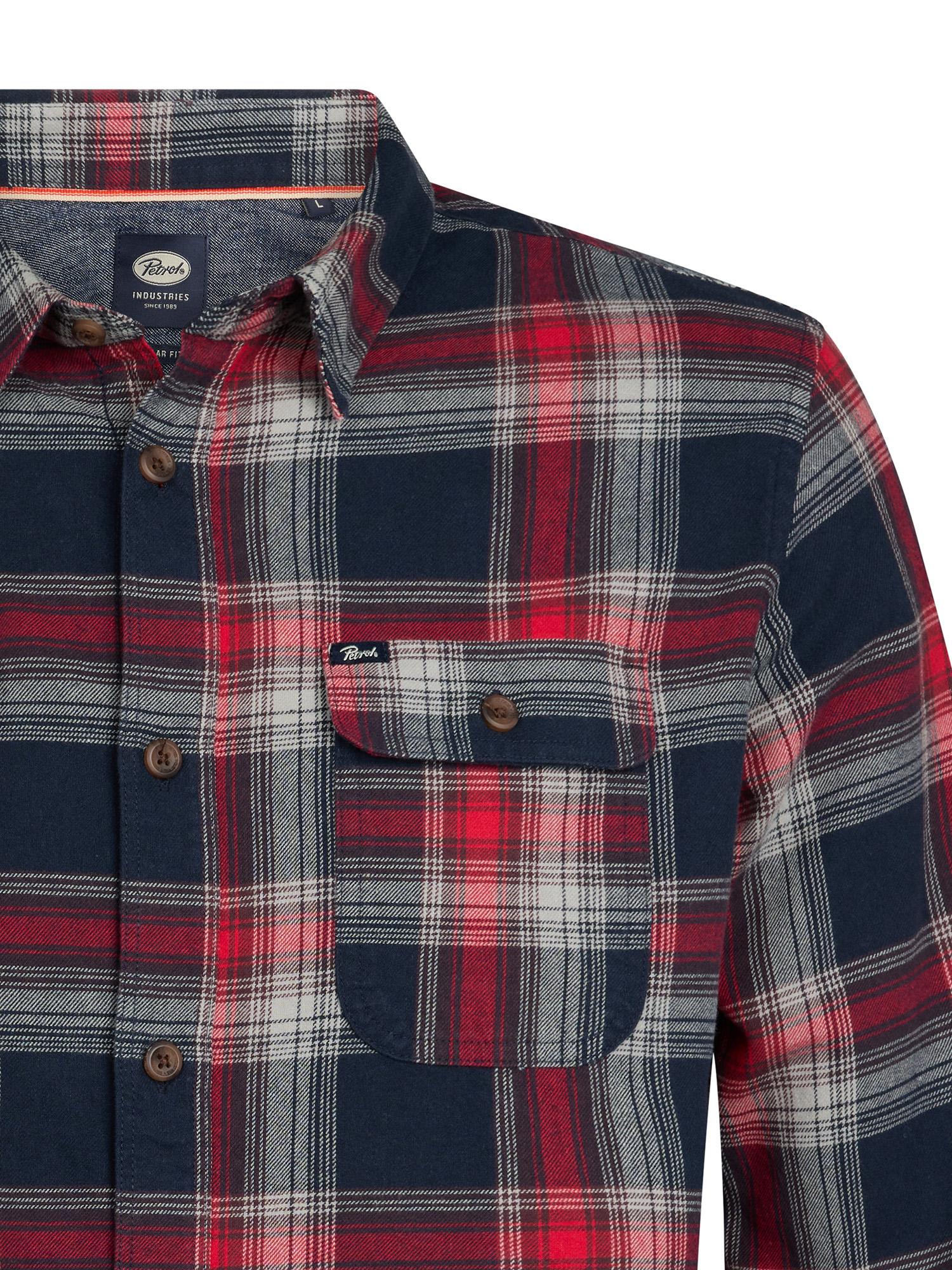 Camisa Cuadros Petrol Rojo Marino