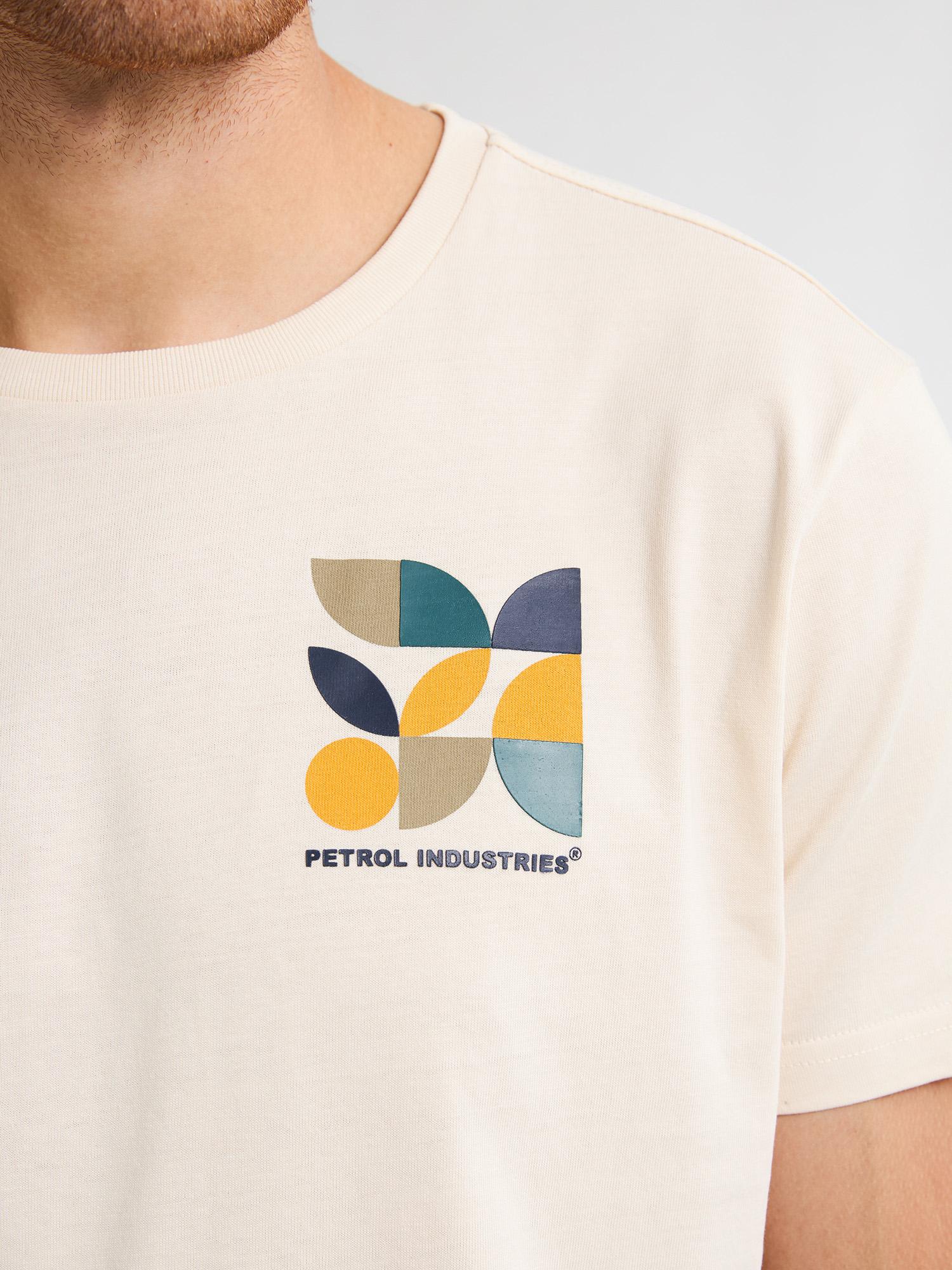 Camiseta Estampado Trasero Petrol Blanco Roto