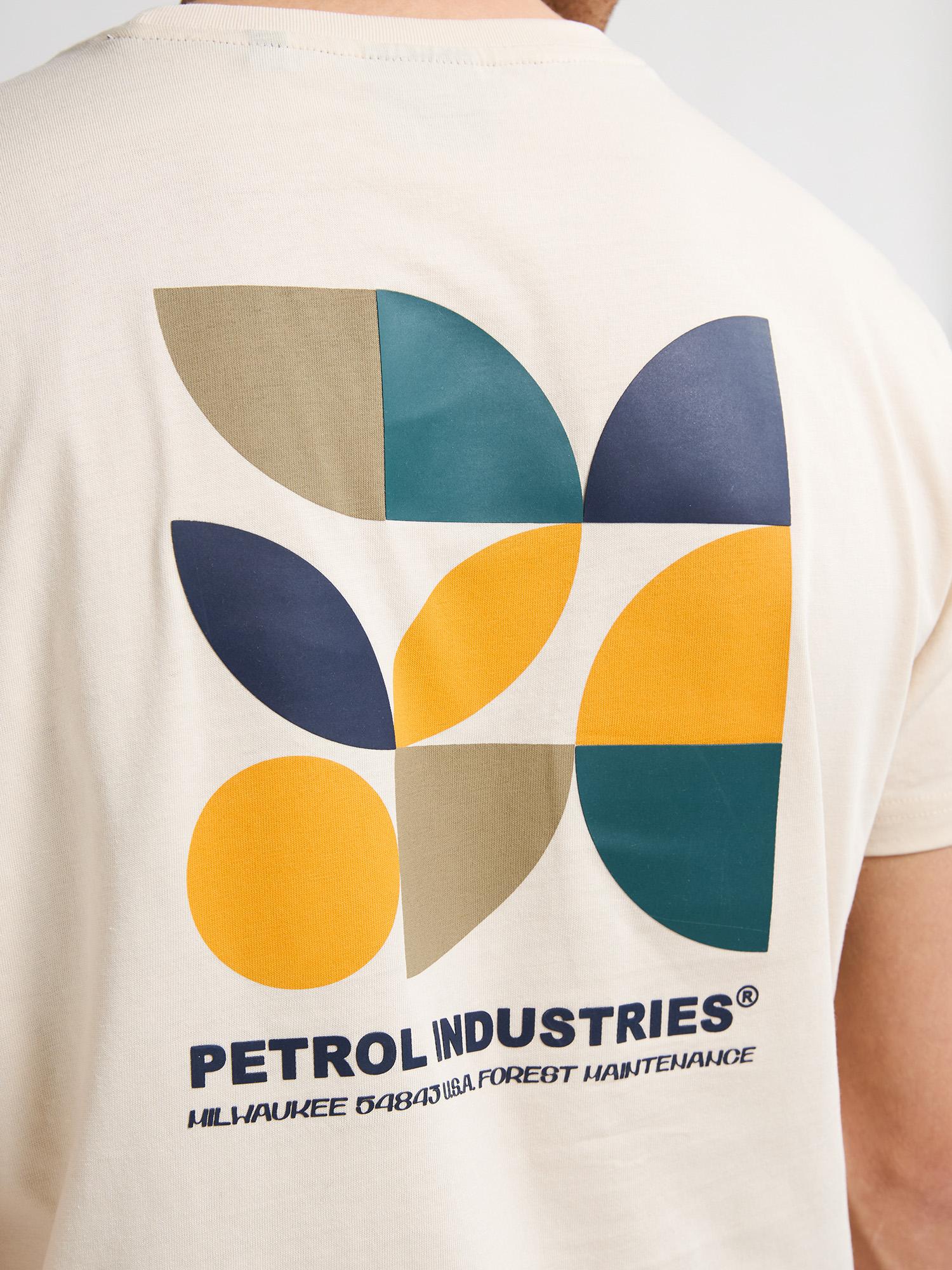 Camiseta Estampado Trasero Petrol Blanco Roto - Imagen 5