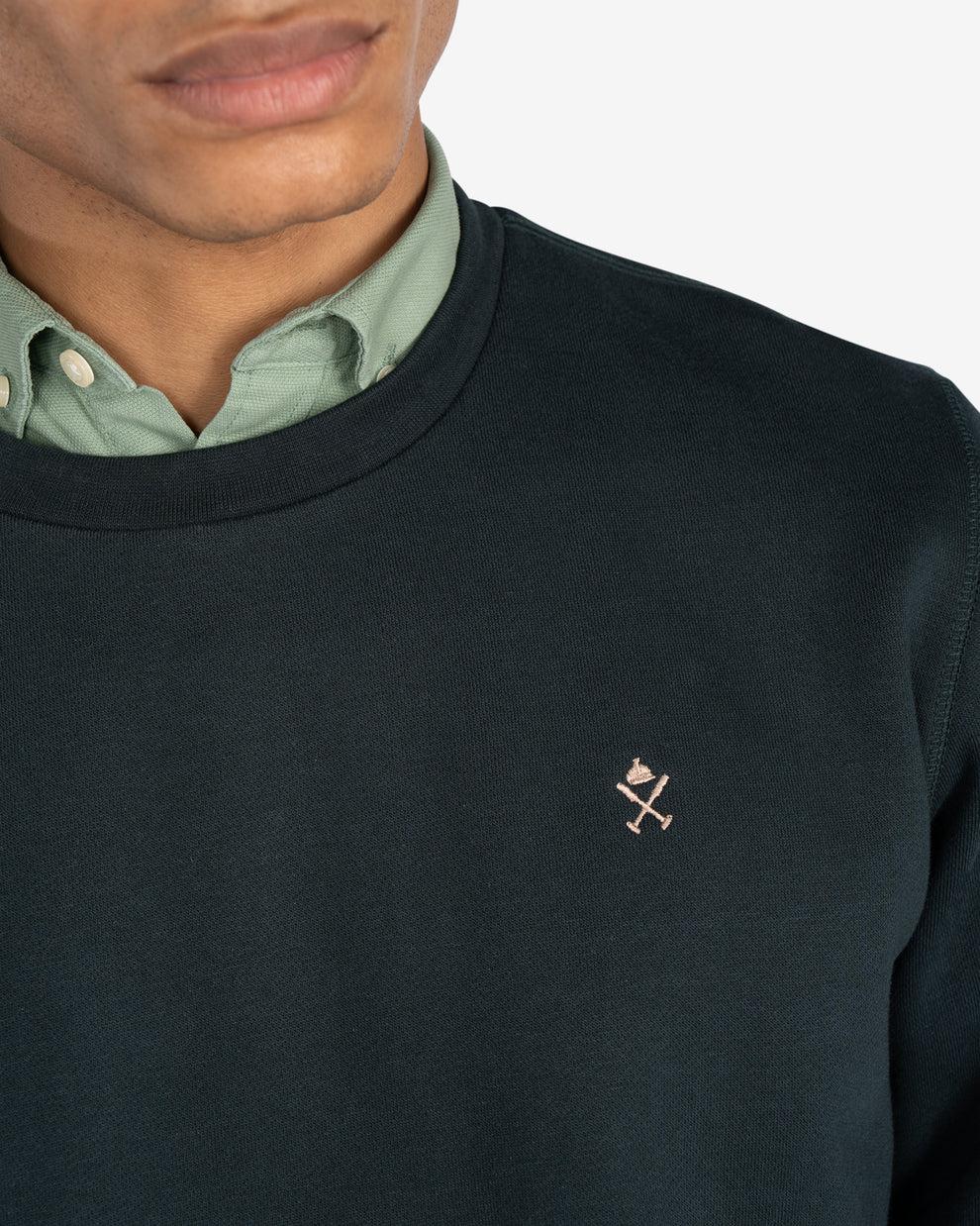 Sudadera Basica Icon Harper Verde Botella - Imagen 5