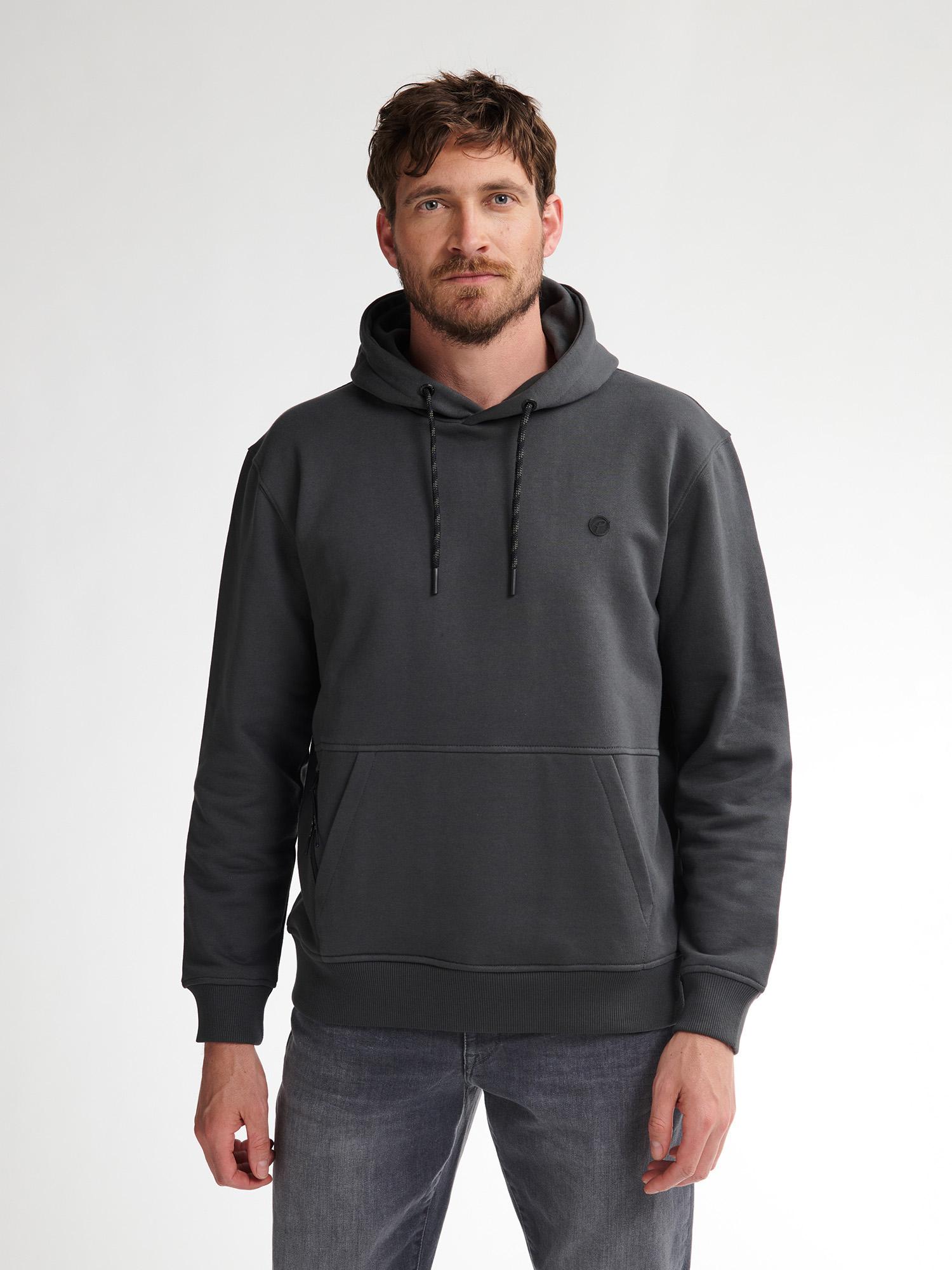 Sudadera Capucha Basica Petrol Gris Oscuro