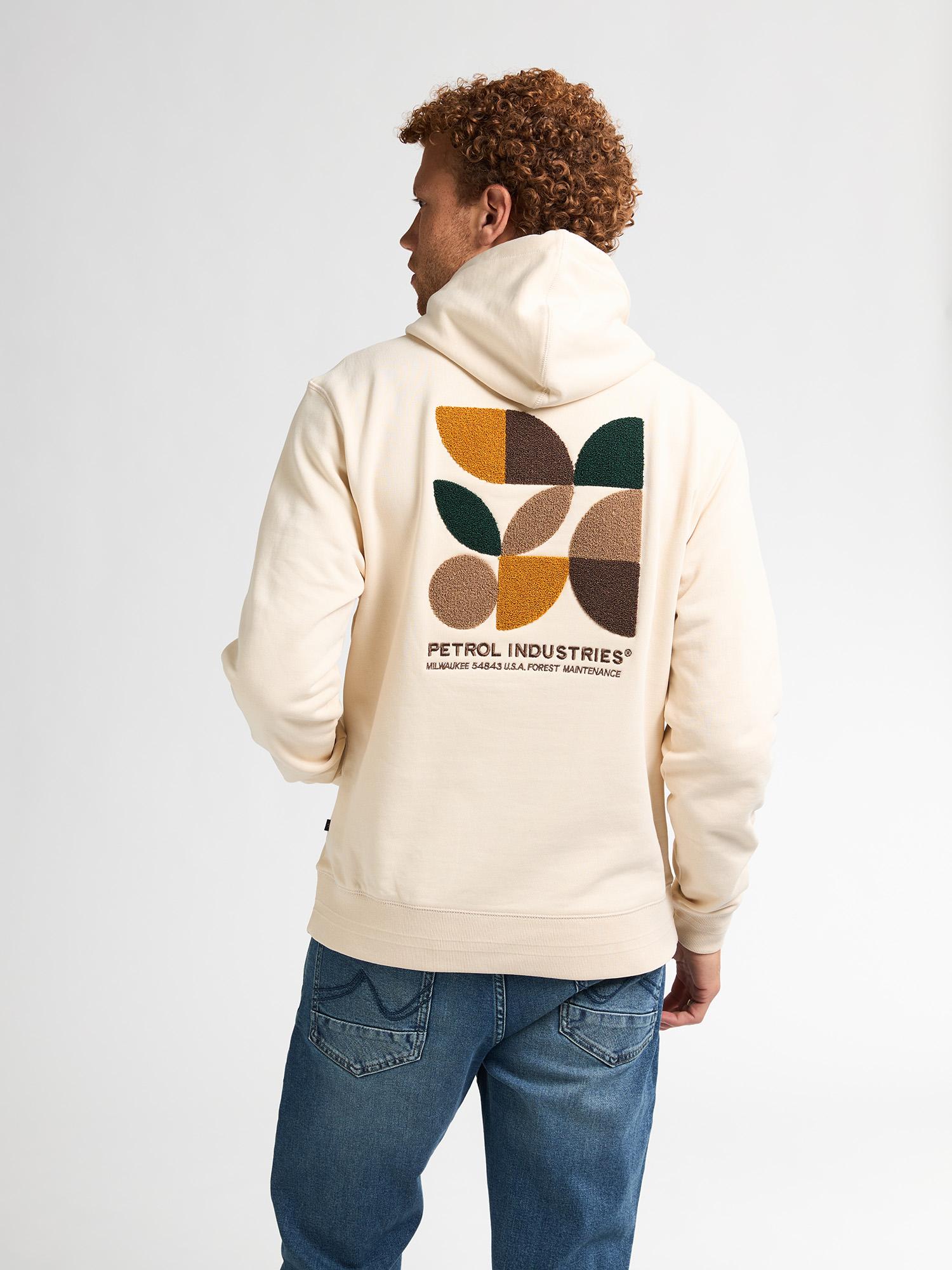 Sudadera Capucha Petrol Estampado Trasero Sparta Crudo