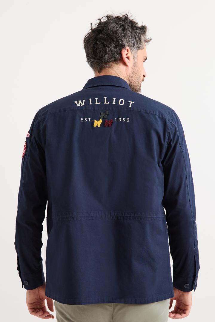 Sobrecamisa Con Parches Williot Marino