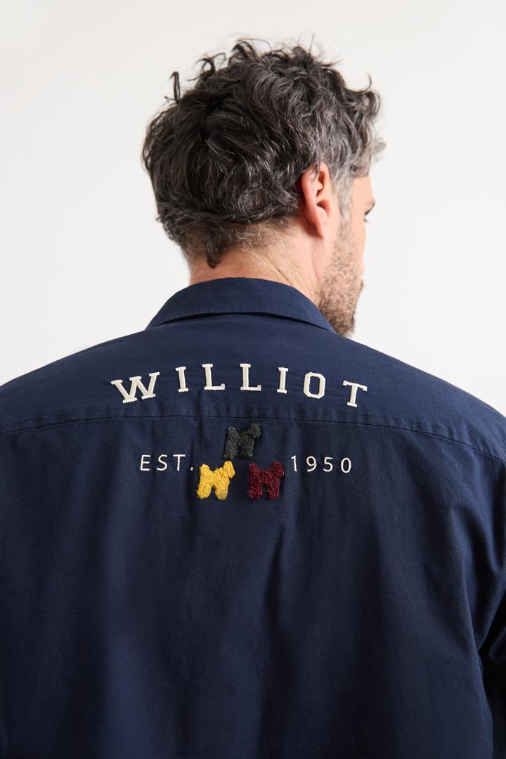 Sobrecamisa Con Parches Williot Marino - Imagen 3