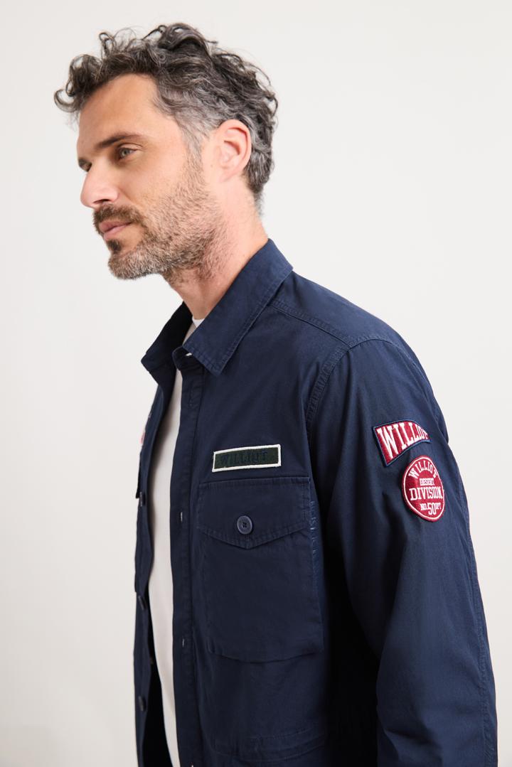 Sobrecamisa Con Parches Williot Marino