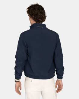 Harper Cazadora Harrington Cuello Mao Azul Marino