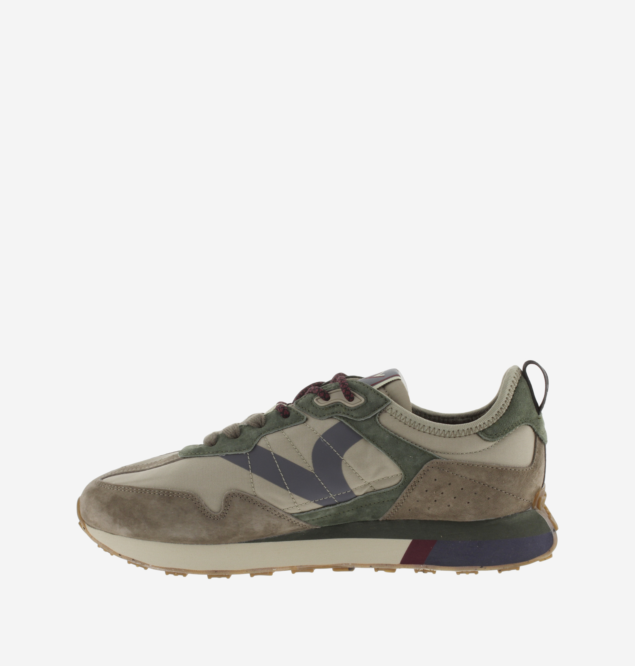 Zapatilla Victoria Bolt Retro Runner Caqui y Verde - Imagen 3